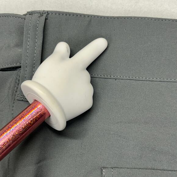 Huk Pursuit Mens XXL 6" Inseam Gray Chino Shorts 43x6 Elastic Waist Fishing Camp - Picture 5 of 13